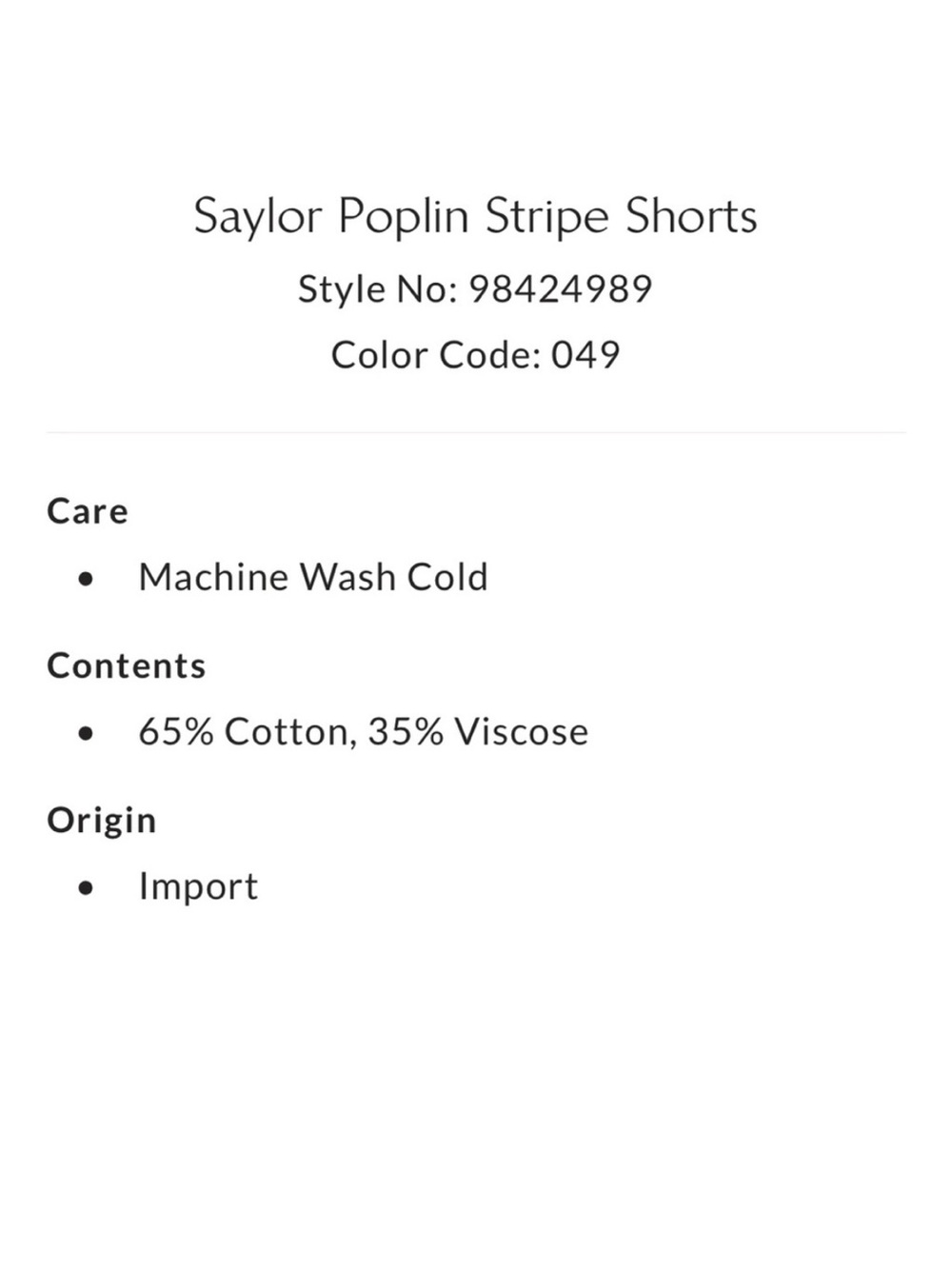 Free People Saylor Poplin Stripe Shorts S - Picture 6 of 14
